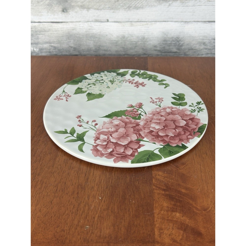 Temp-Tations By Tara Pink Hydrangea Kitchen Essential Plate